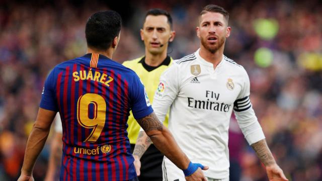 Ramos y Suárez en El Clásico.