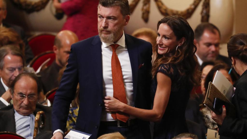 Telma Ortiz y su pareja, el irlandés Robert Gavin.