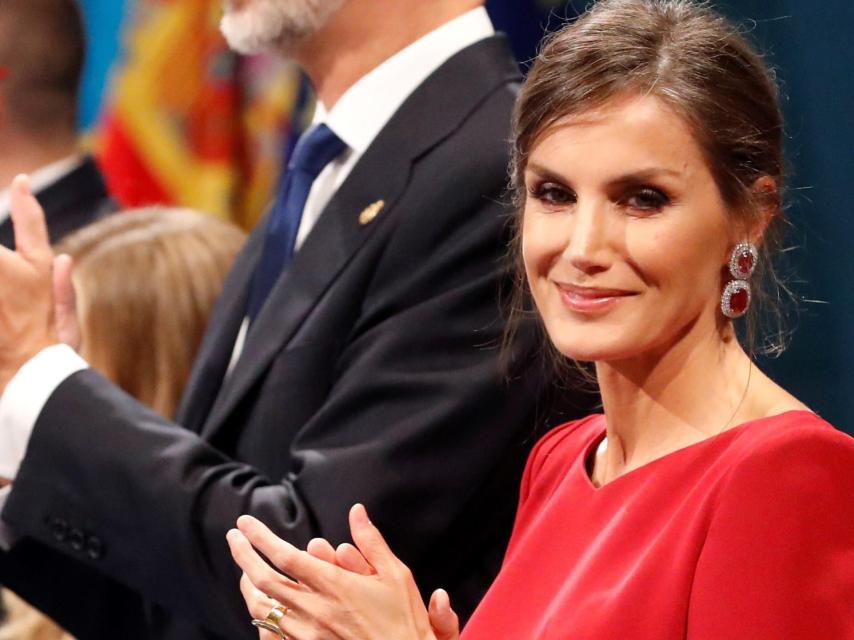 Los reyes Felipe y Letizia durante la ceremonia de entrega de los Premios Princesa de Asturias 2019.