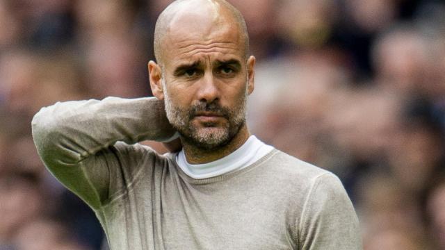 Guardiola, en un partido de esta temporada