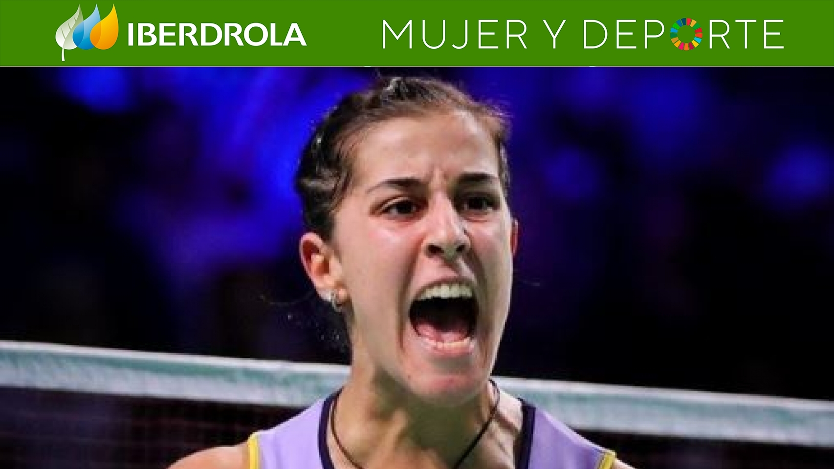 Carolina Marín celebra el pase a semifinales en el Open de Dinamarca