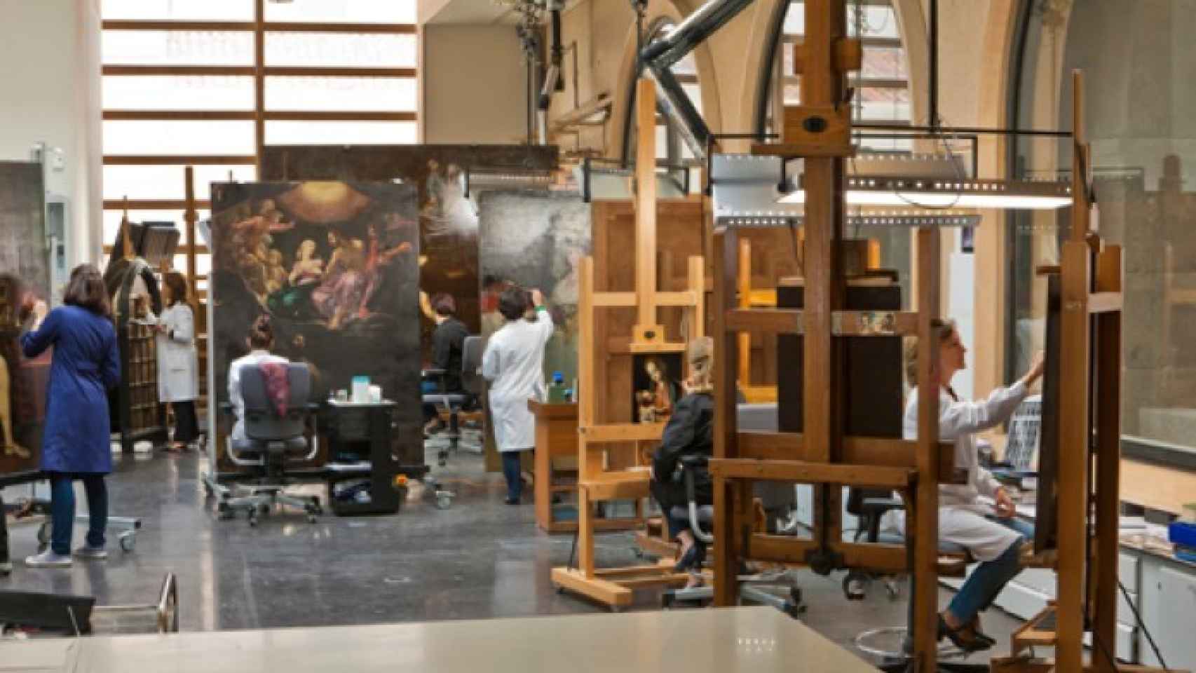 Vista del taller de pintura. Foto: Museo del Prado