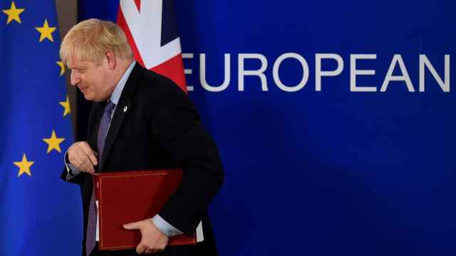 Boris Johnson este jueves en Bruselas