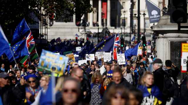 La manifestación ha recorrido Londres y ha terminado frente al Parlamento.