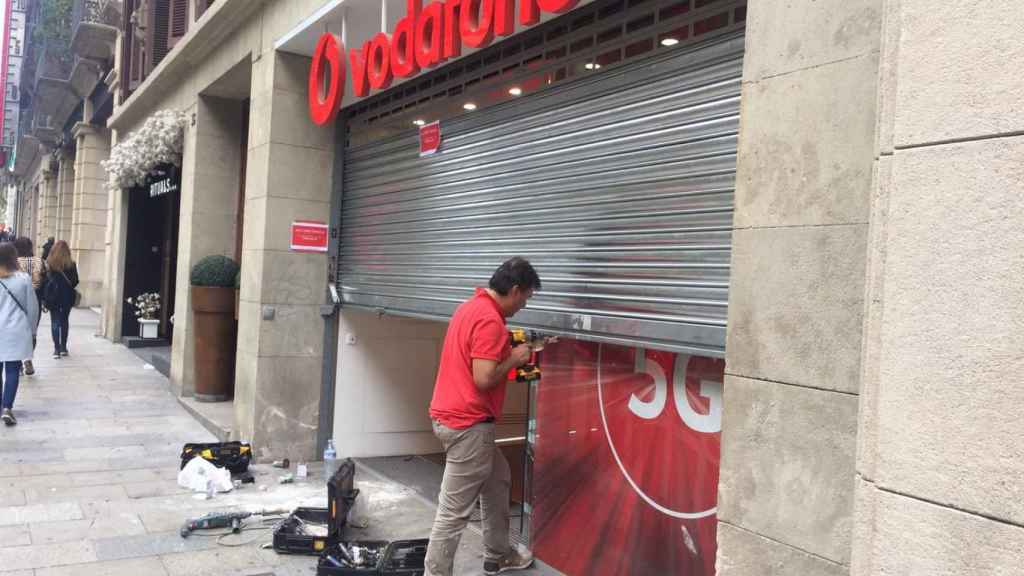 La tienda Vodafone de Portal del Ángel, asaltada