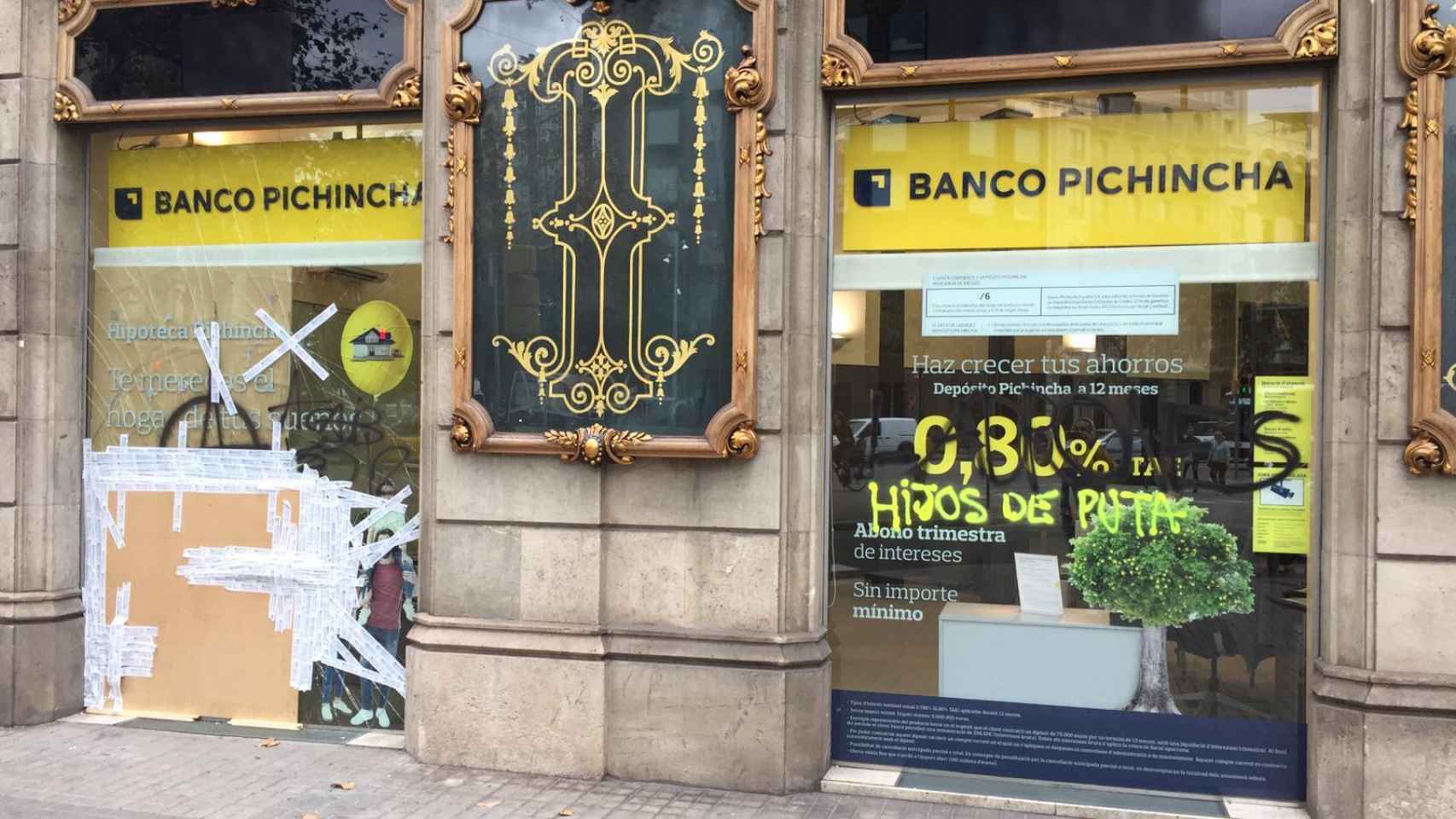 El Banco Pichincha, peruano, culpable para los violentos
