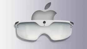 Concepto de las gafas de realidad aumentada de Apple.