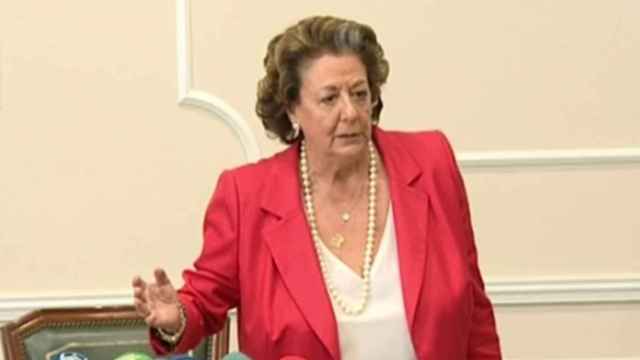 La fallecida Rita Barberá, que fue alcaldesa de Valencia.