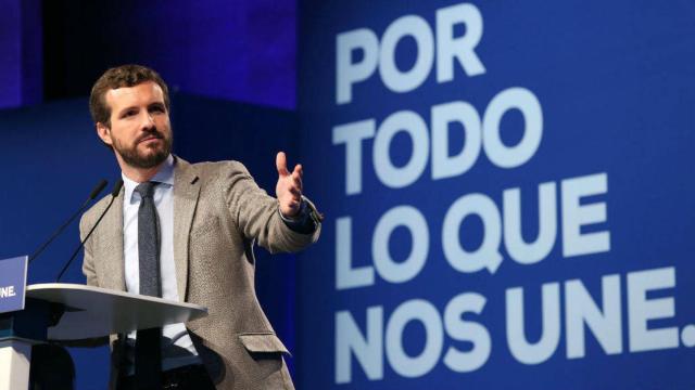 Pablo Casado, en una imagen de este domingo en Toledo