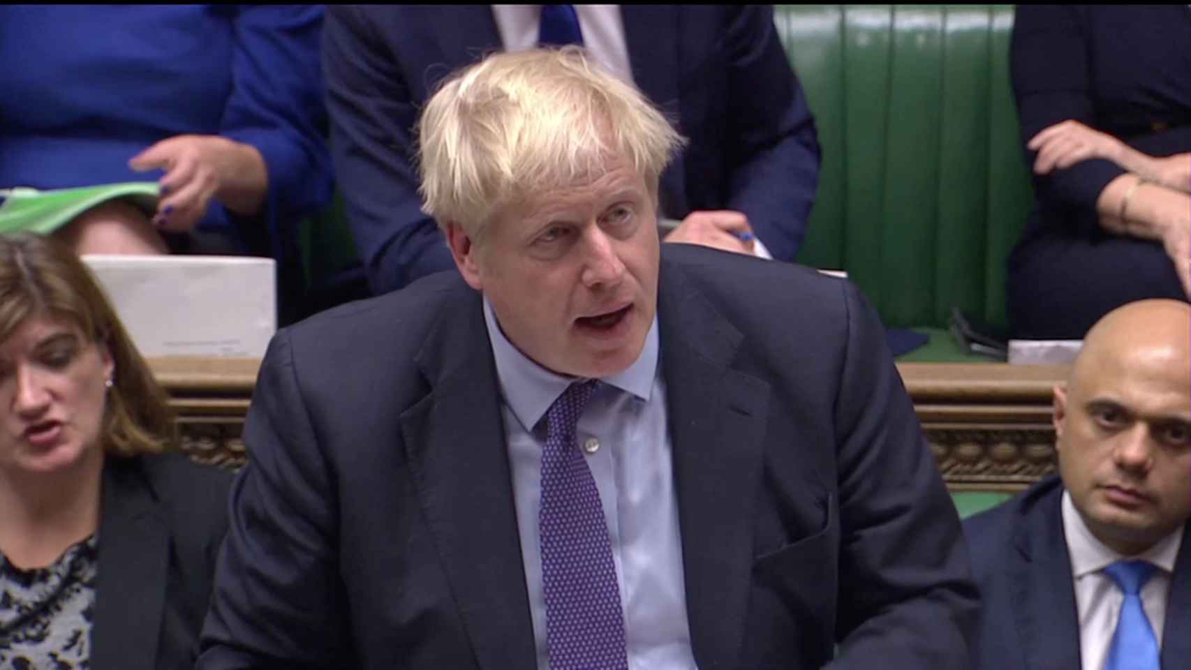 Boris Johnson, durante un debate en Westminster