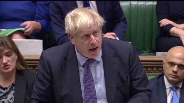 Boris Johnson, durante el debate en Westminster.