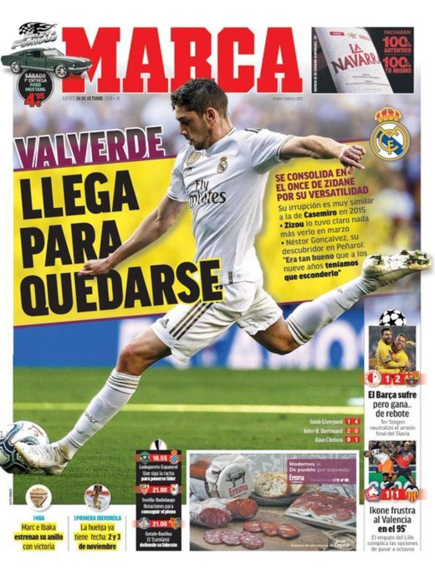 La Portada Del Diario Marca 24 10 2019