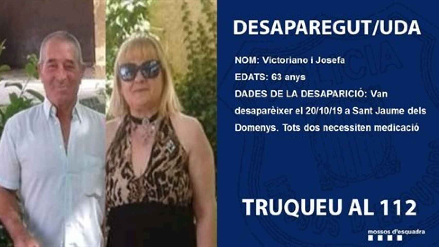 Hallan muerto al matrimonio desaparecido el domingo en Tarragona