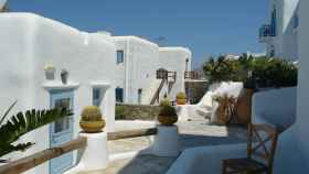 Típicas casas blancas griegas.