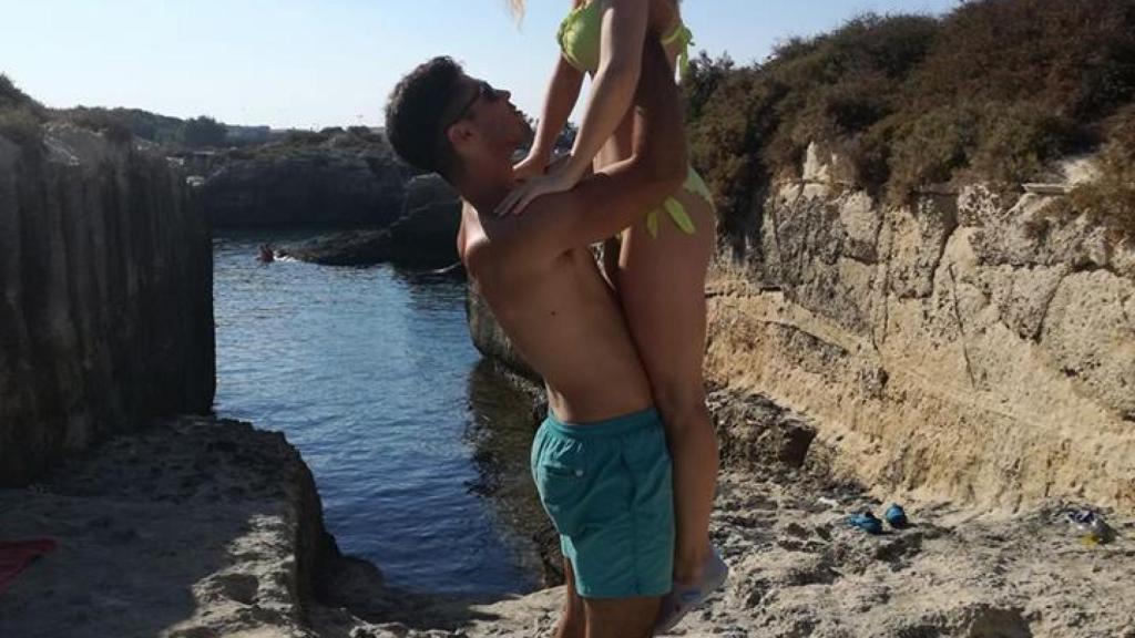 Anastia y Luca en uno de sus viajes.