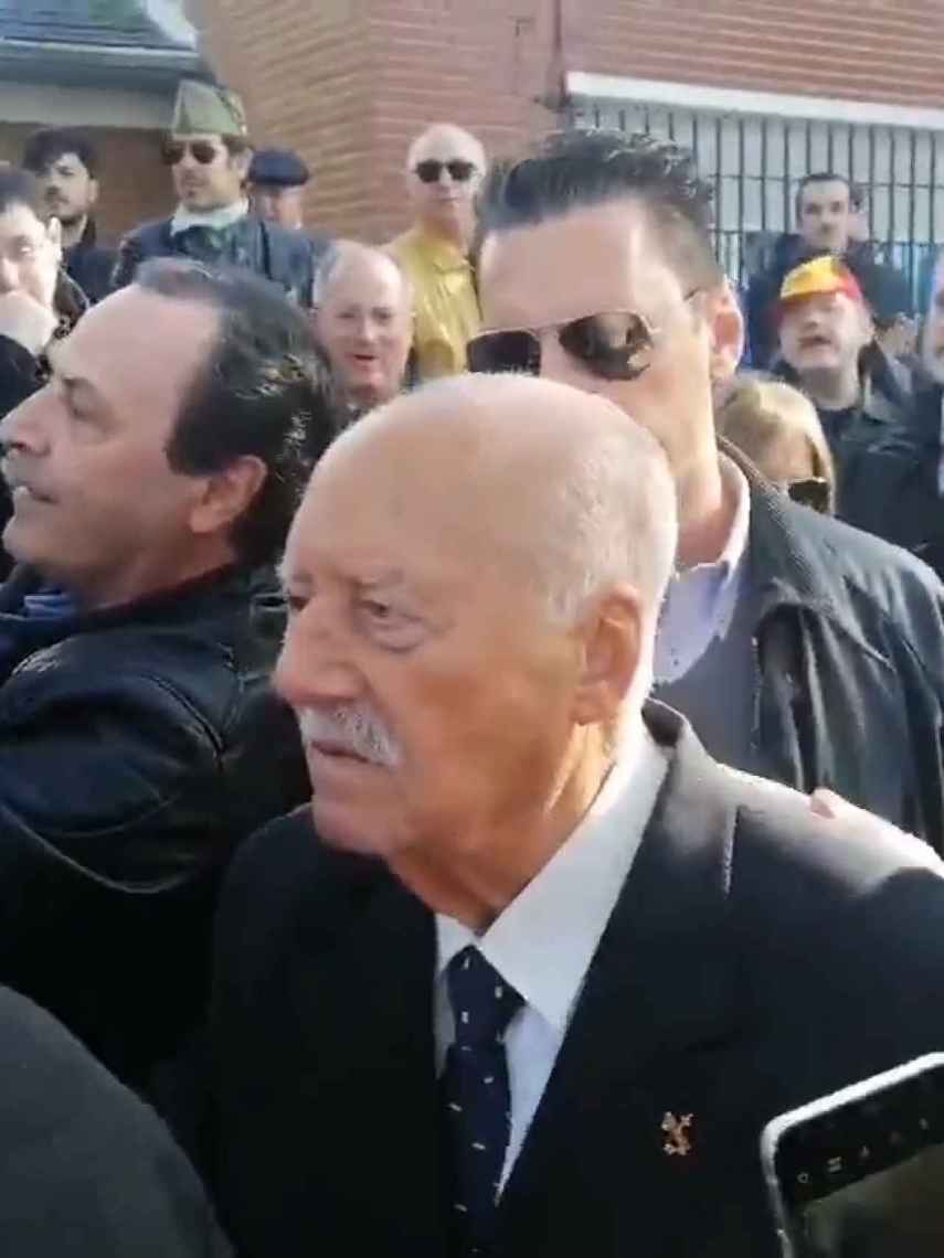 El golpista Antonio Tejero, a su llegada a El Pardo.