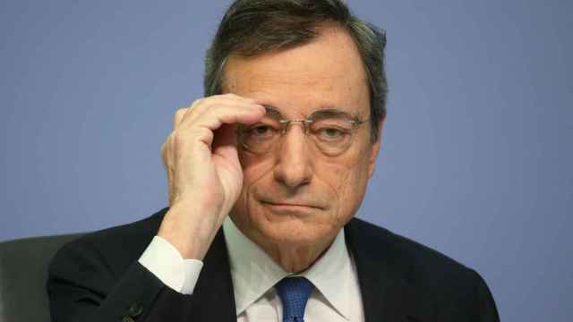 Mario Draghi, durante su última rueda de prensa este jueves al frente del BCE