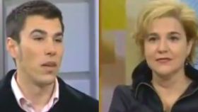 Joan Estéz y Pilar Rahola en el programa de TV3 donde surgió el debate