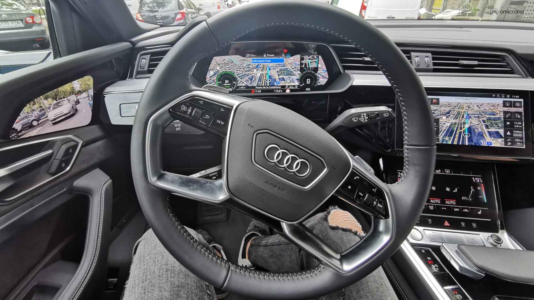 Interior del Audi e-tron 55 Quattro