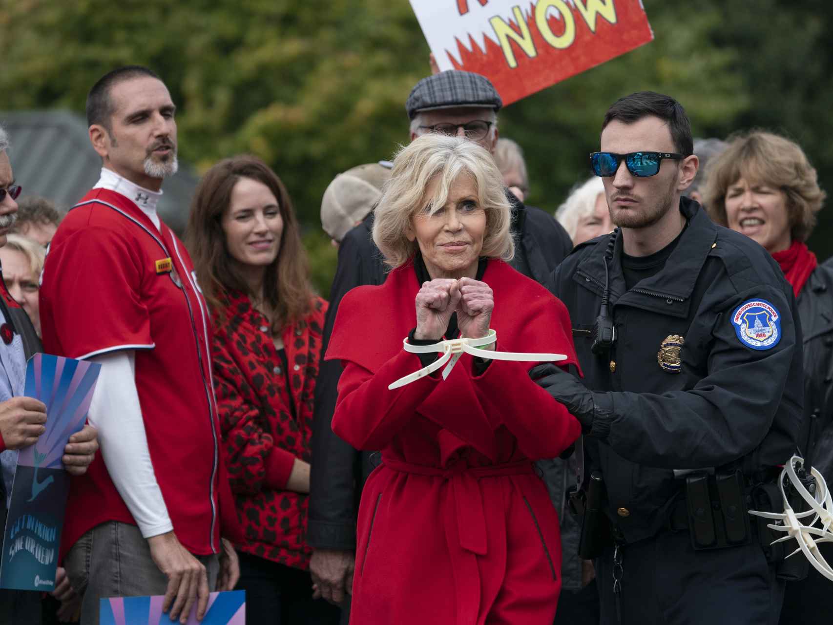 Jane Fonda ha sido detenida en varias ocasiones durante sus protestas contra el cambio climático.