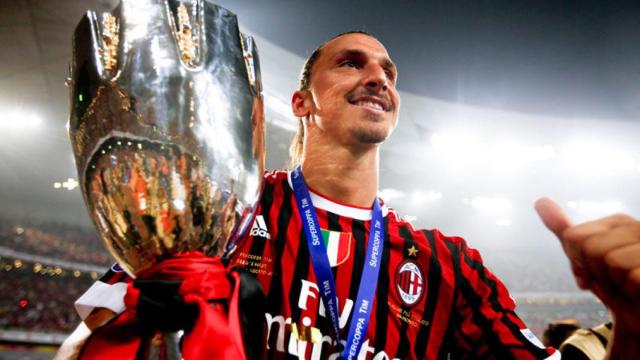 Ibrahimovic en su etapa en el Milan