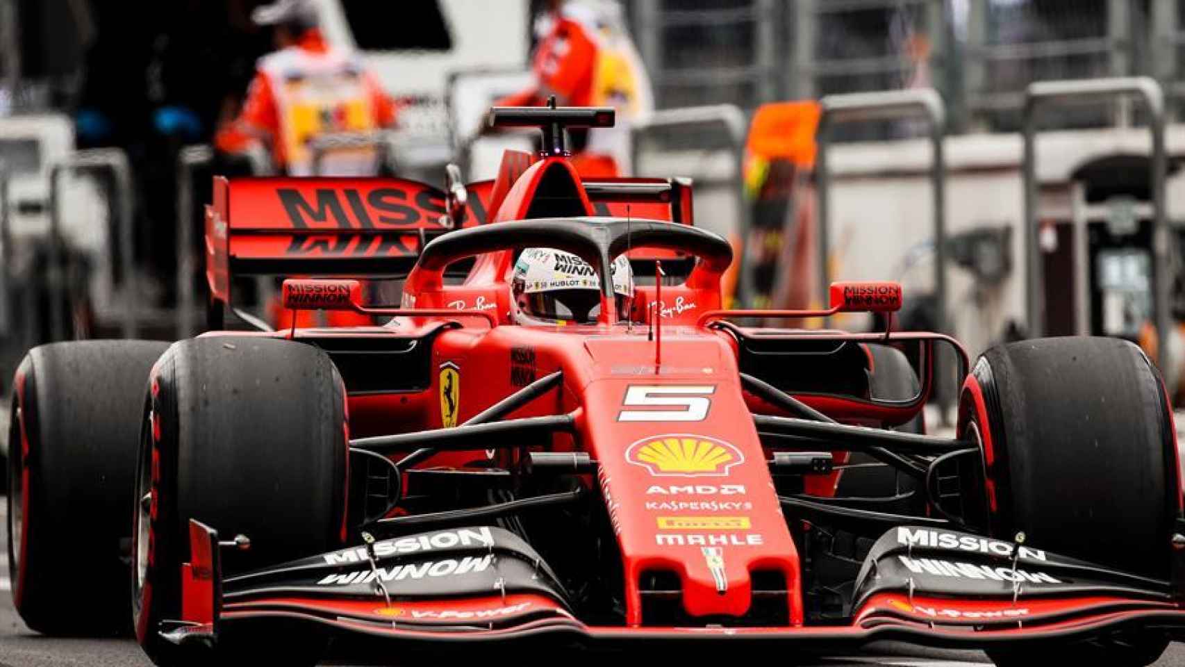 Vettel en el Gran Premio de México