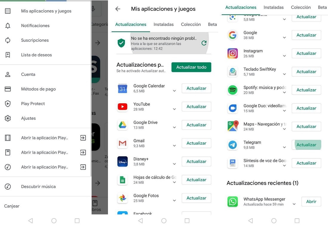 Cómo se actualiza WhatsApp en Android a la última versión disponible