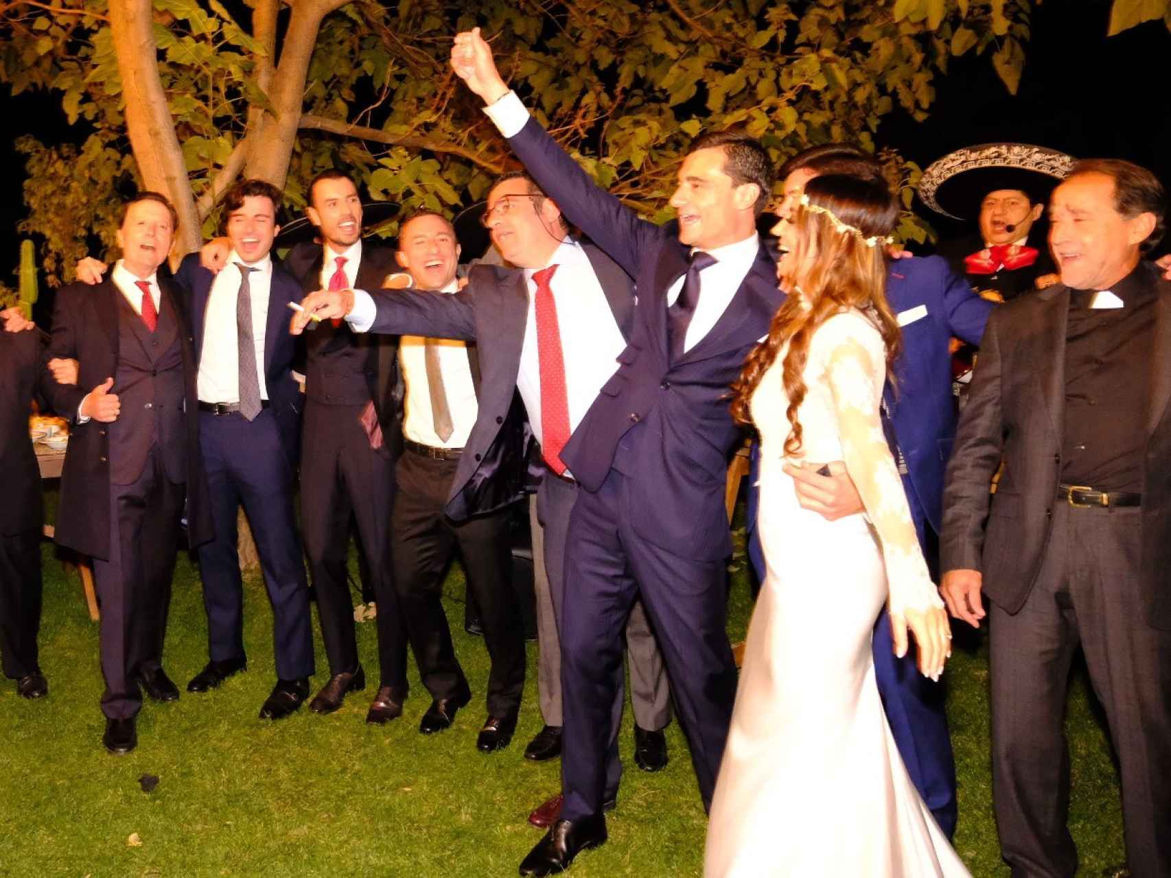 Detalle de la fiesta de la boda de Paco Ureña.