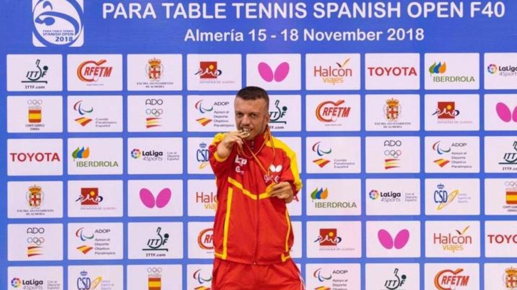 Alberto Seoane, durante un campeonato de España