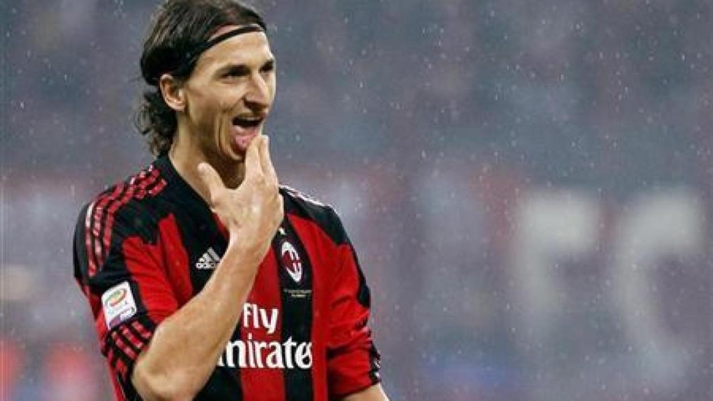 Ibrahimovic, en un partido del Milan