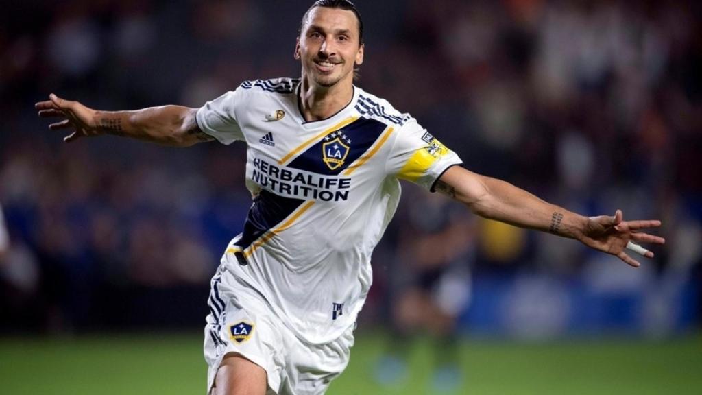 Ibrahimovic, en un partido con Los Angeles Galaxy
