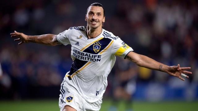 Ibrahimovic, en un partido con Los Angeles Galaxy