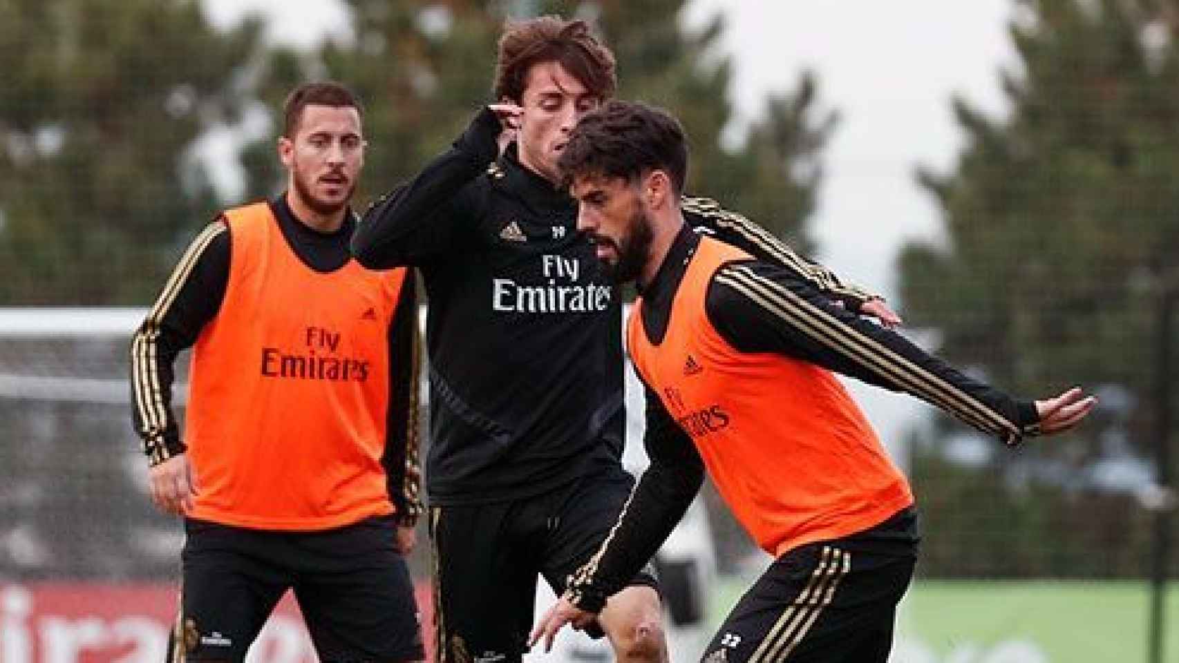Isco se entrena con el Real Madrid en Valdebebas