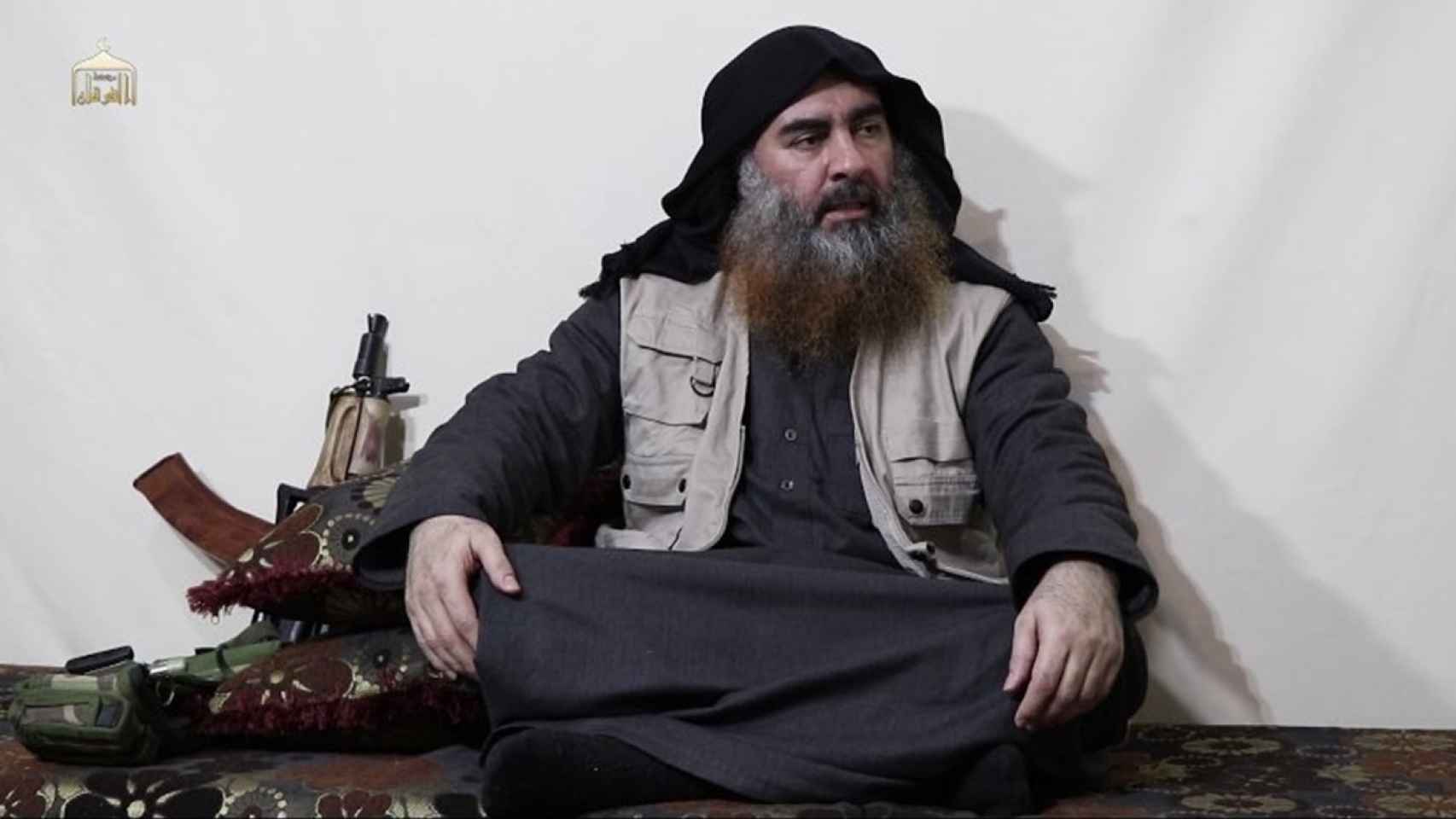 Abu Bakr al Baghdadi, en un vídeo difundido por el ISIS en abril de 2019.