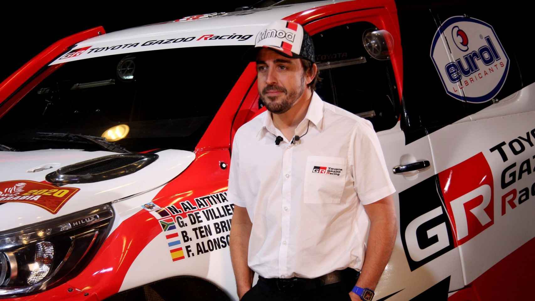 Fernando Alonso, en el acto de Toyota