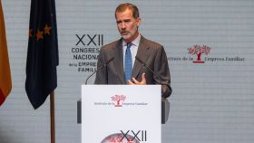 Felipe VI, durante su intervención en la inauguración del XXII Congreso Nacional de la Empresa Familiar.