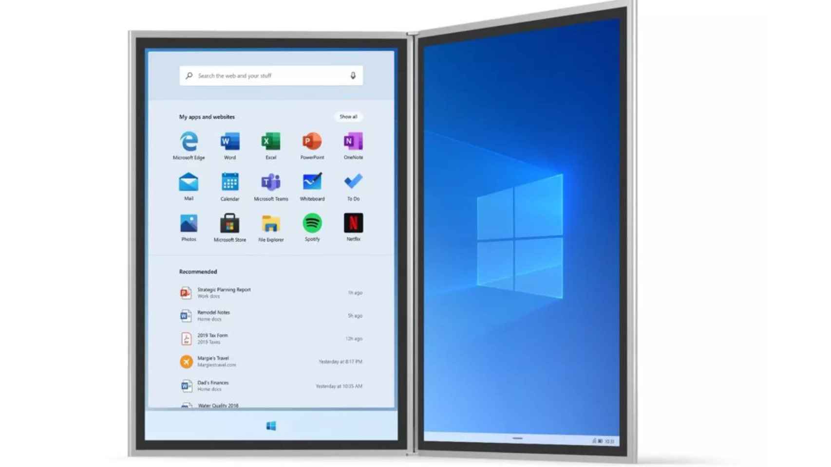 Windows 10X originalmente nació como un sistema de dos pantallas