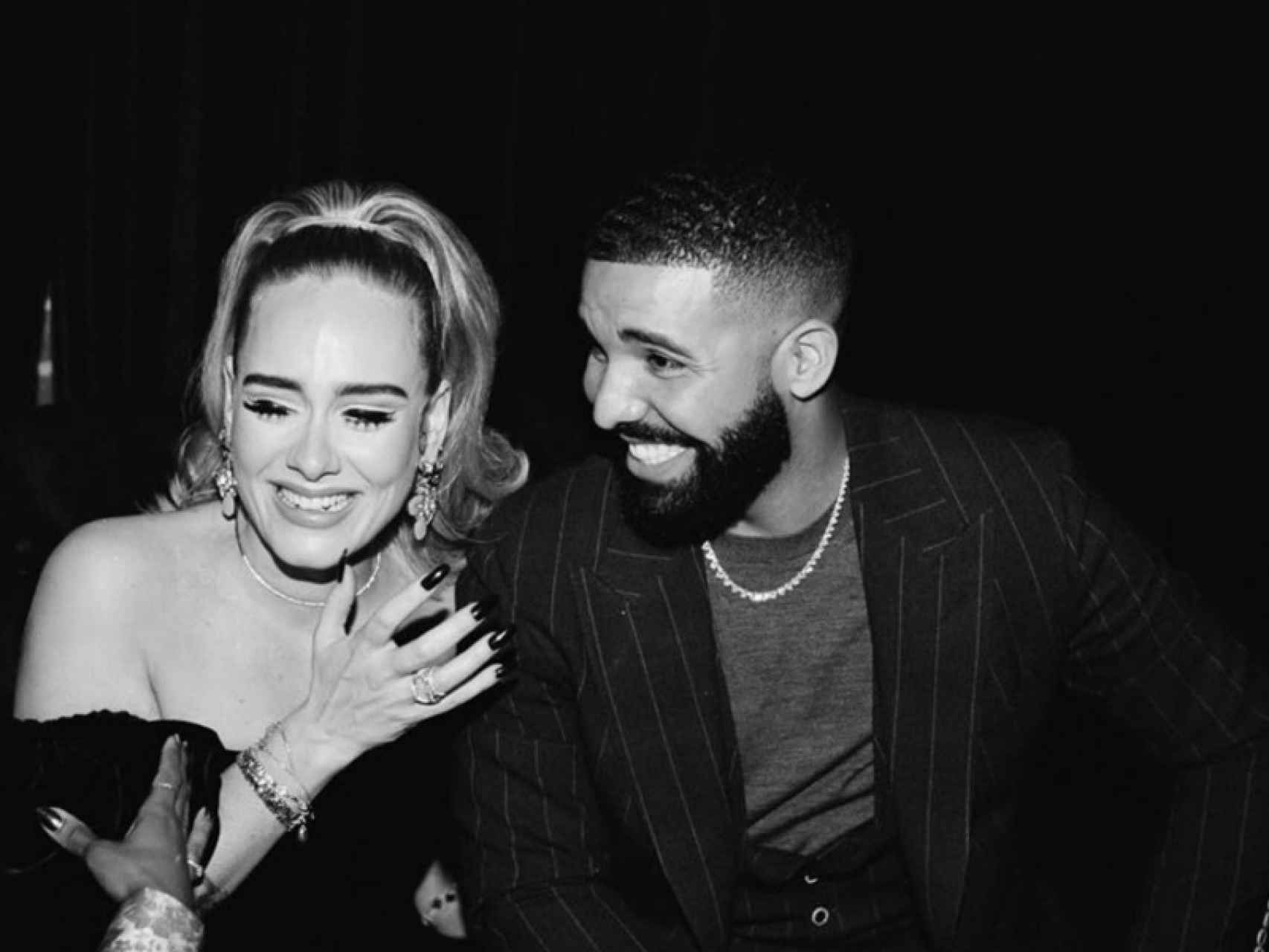 Adele y Drake en el cumpleaños del rapero.