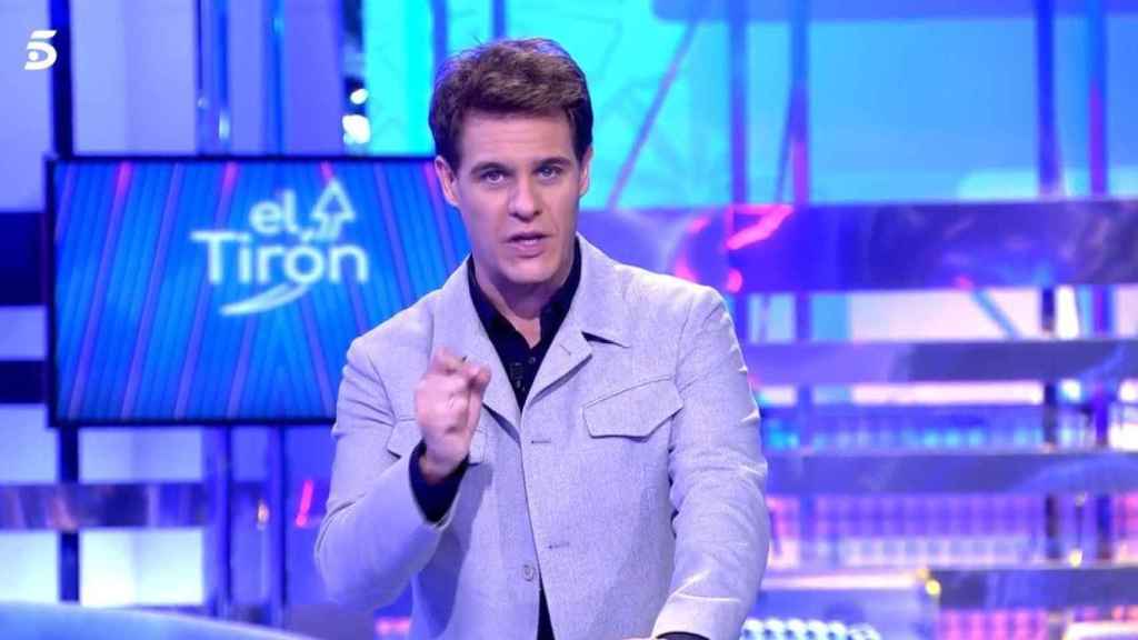 Christian Gálvez durante uno de los programas de 'El Tirón'.