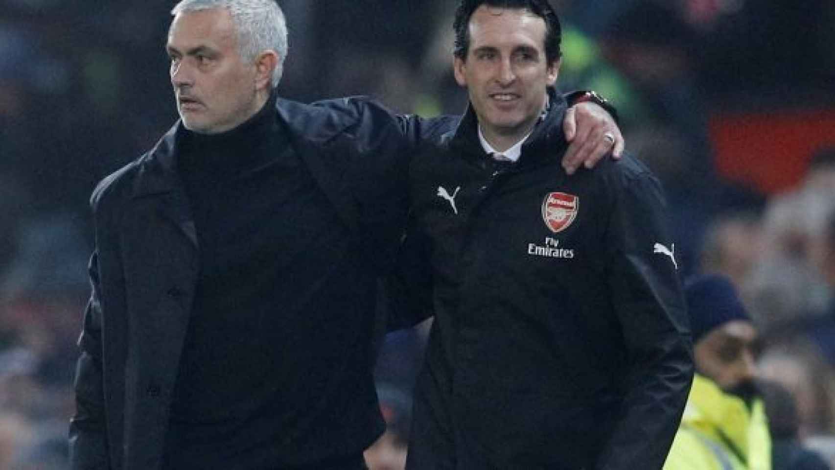 Mourinho y Emery juntos en un partido