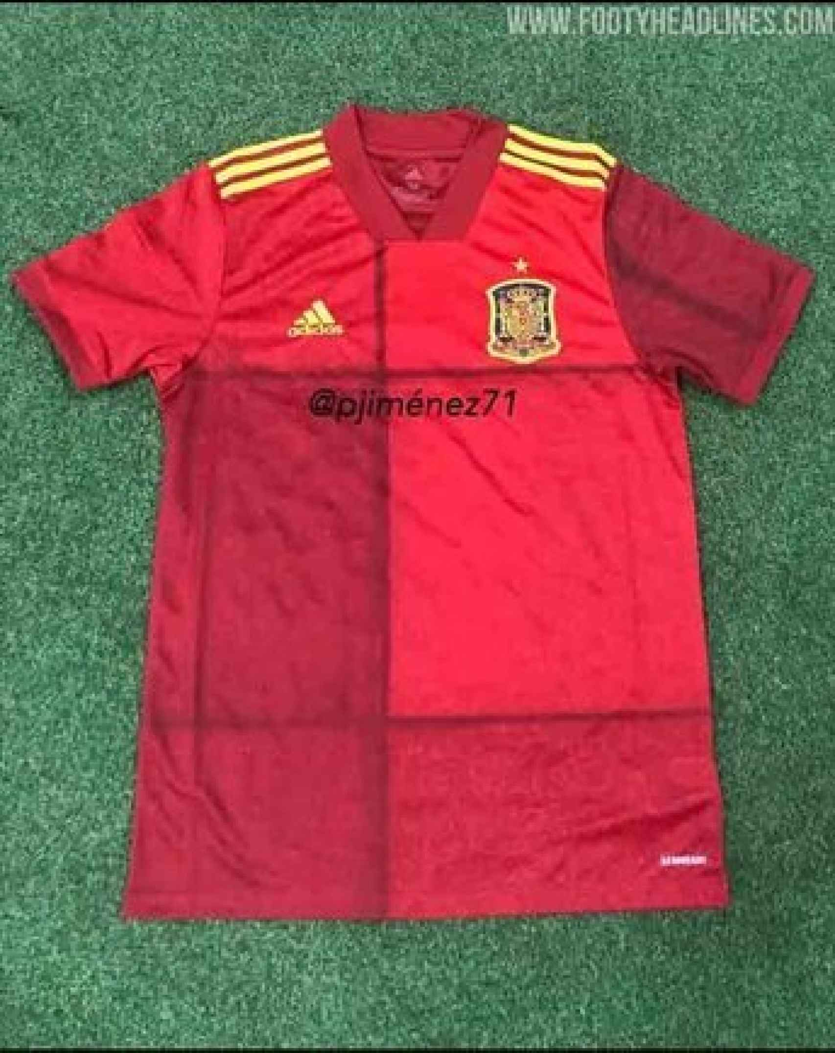 Nueva camiseta de España para la Eurocopa 2020.