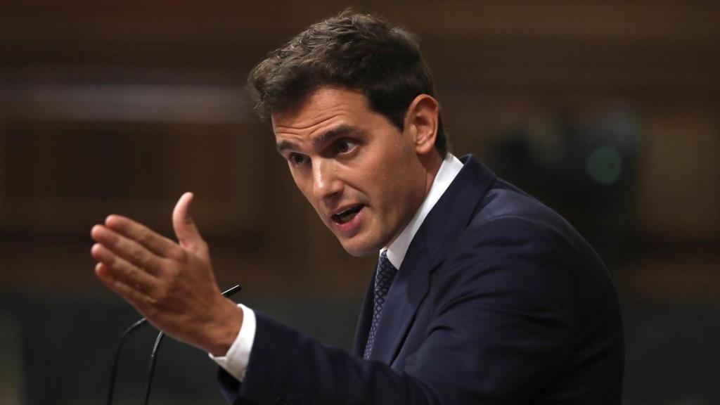 Rivera, durante una de sus intervenciones en el Congreso de los Diputados.