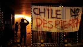 Imagen de los disturbios en Chile.