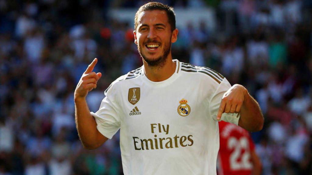 Eden Hazard celebra su gol ante el Granada
