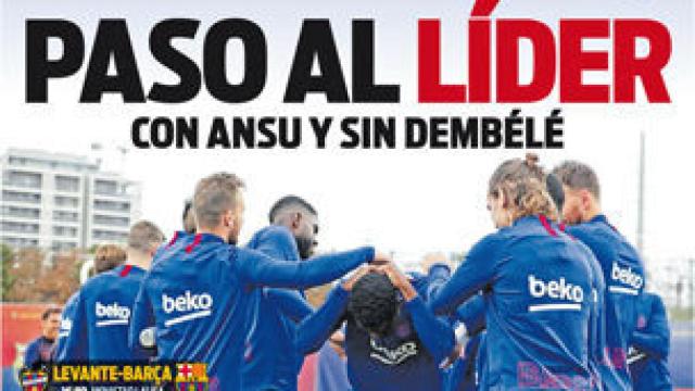 Portada del diario SPORT (02/11/2019)