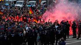 Una manifestación neonazi en Alemania.