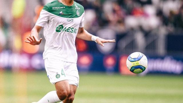 William Saliba, en un partido del Saint-Étienne