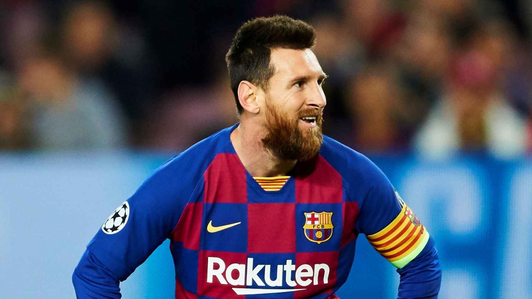 Messi, durante un momento del partido