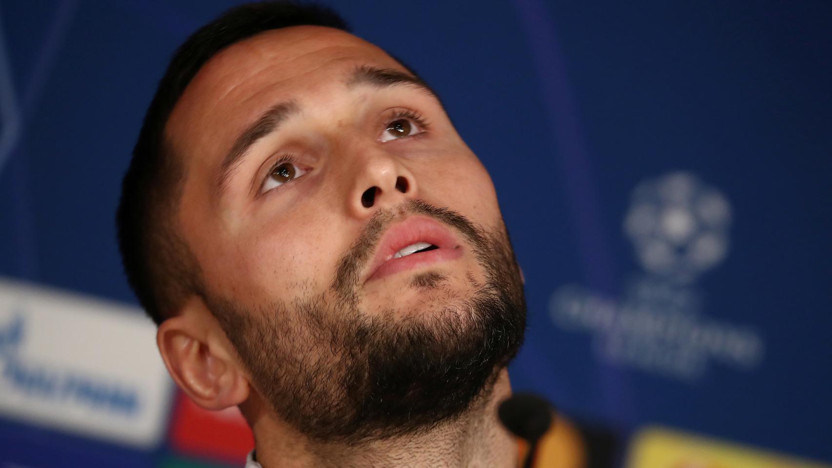 Florin Andone, en rueda de prensa previa a la Champions League