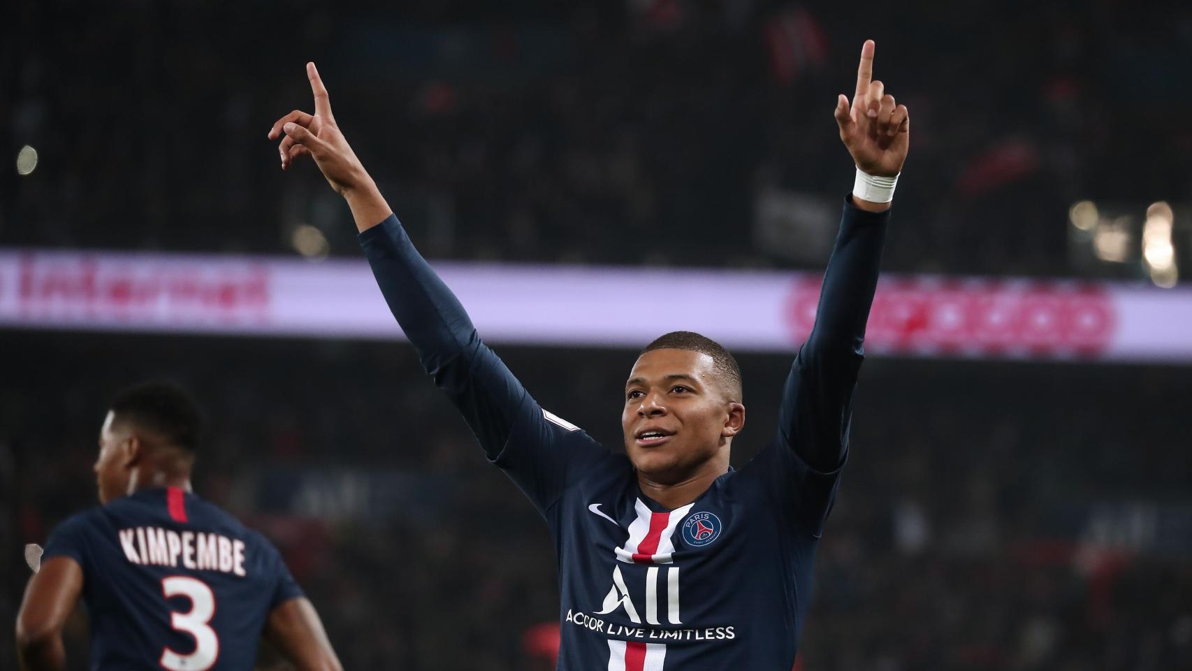 Mbappe signature celebration